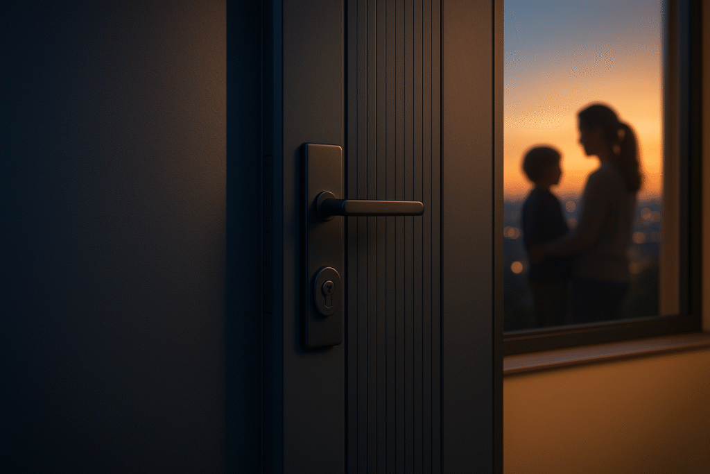 Porta blindata per sicurezza casa con smart lock e cilindro europeo