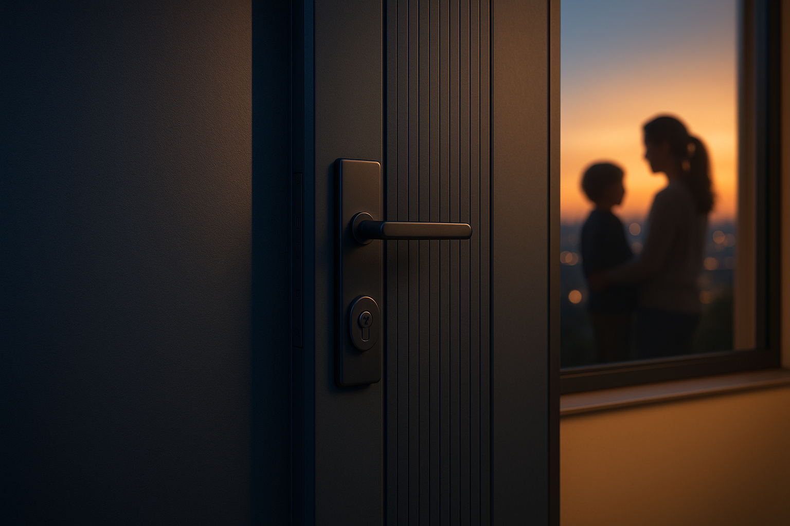 Porta blindata per sicurezza casa con smart lock e cilindro europeo